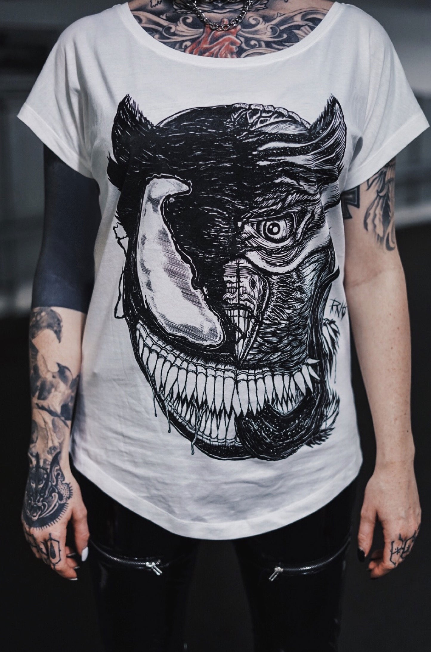 T-SHIRT VENOWL LADIES WHITE