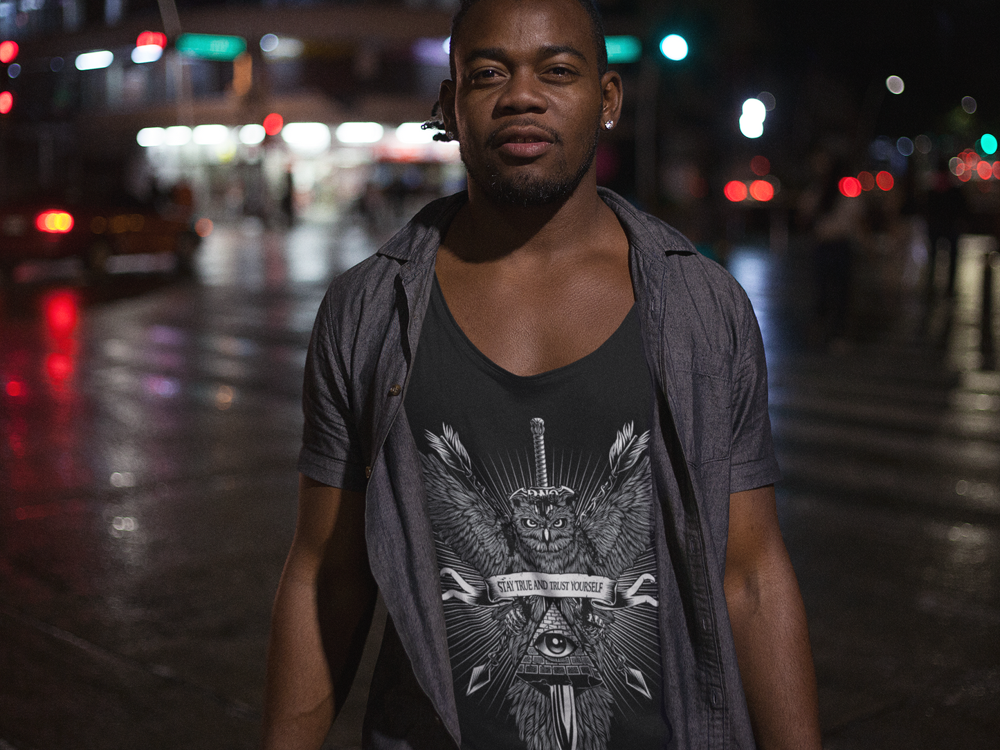 TANKTOP SWORDOWL MEN BLACK