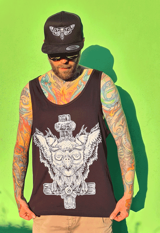 TANKTOP CROSSED MEN BLACK