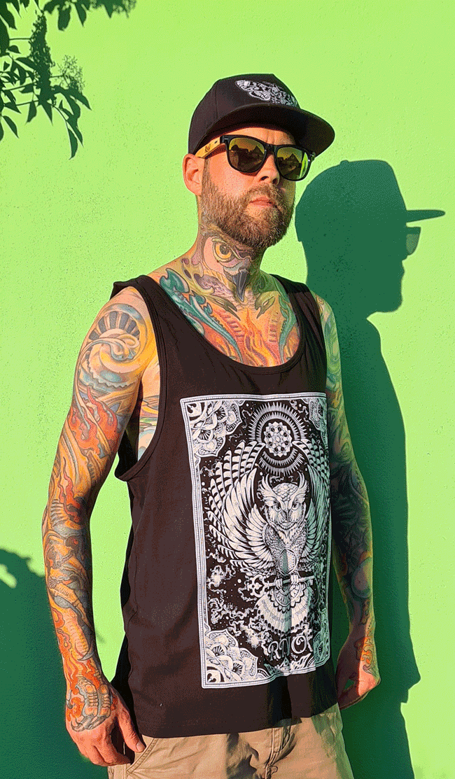 TANKTOP FLOWLER MEN BLACK