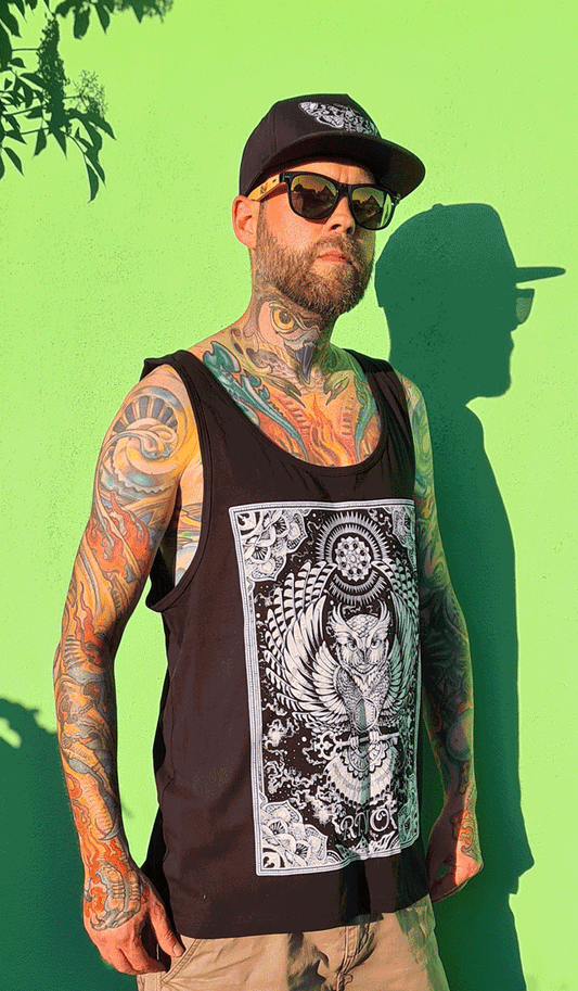 TANKTOP FLOWLER MEN BLACK