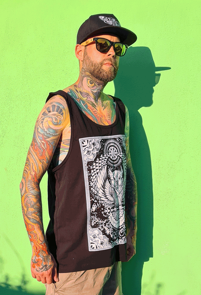 TANKTOP FLOWLER MEN BLACK
