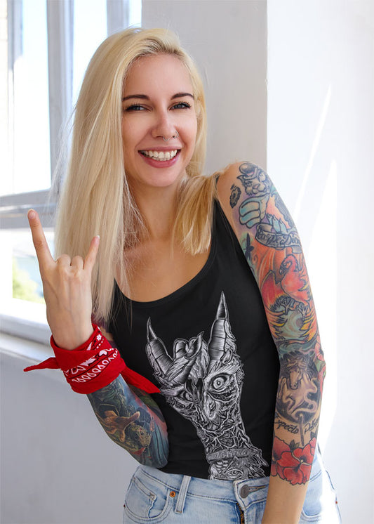 TANKSHIRT LADY METOWL BLACK