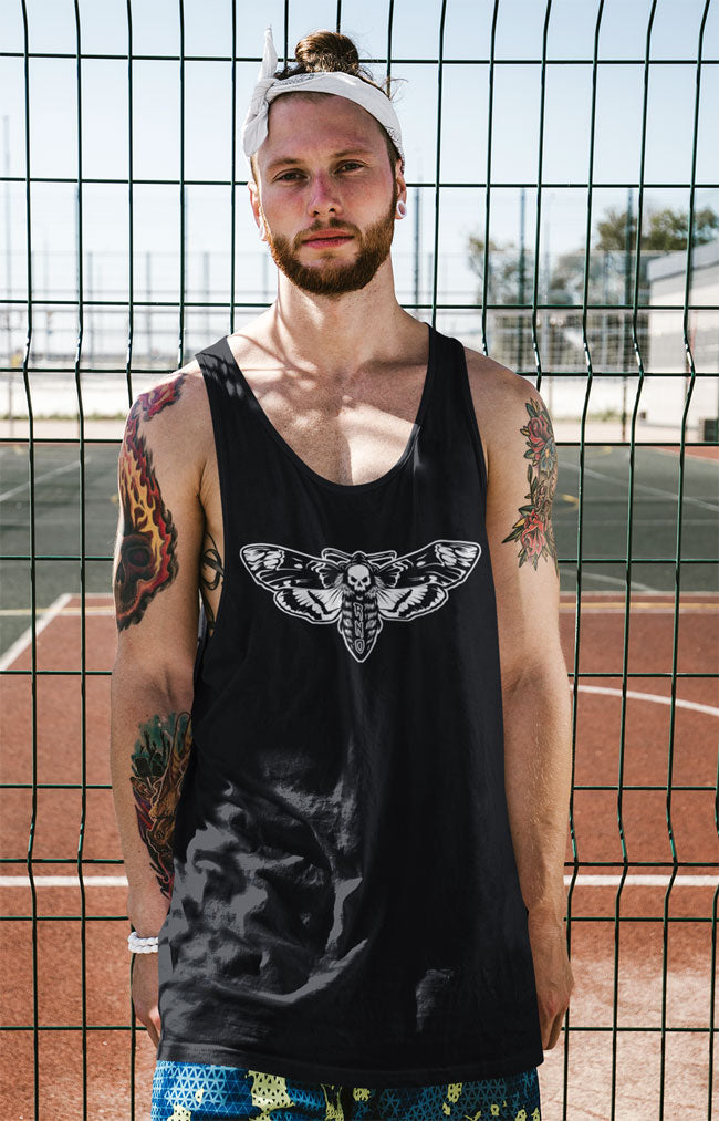 TANKTOP MOTH MEN BLACK