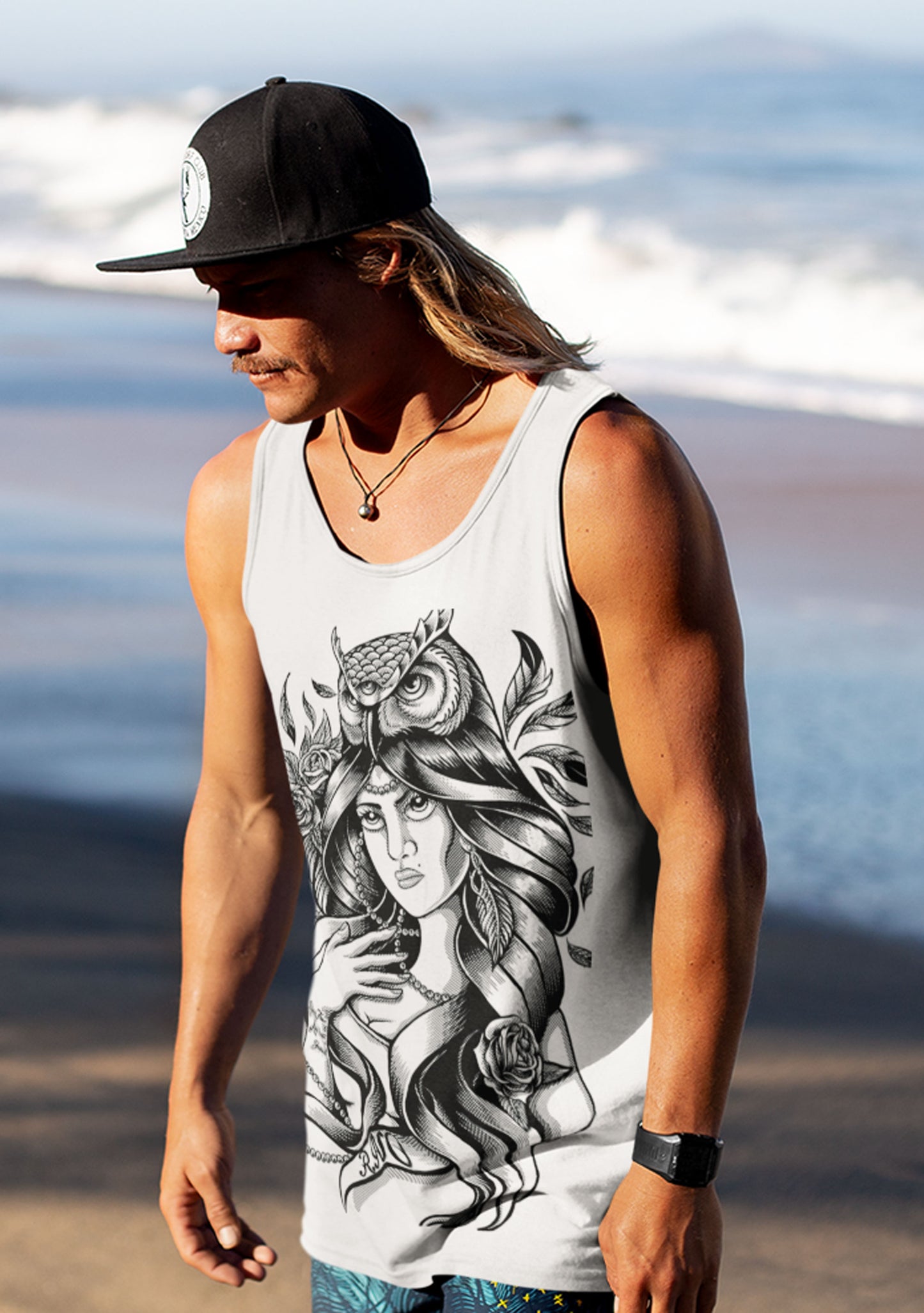 TANKTOP MRSLADYOWL MEN WHITE