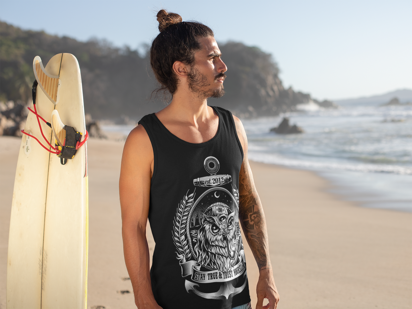 TANKTOP SAILOROWL MEN BLACK