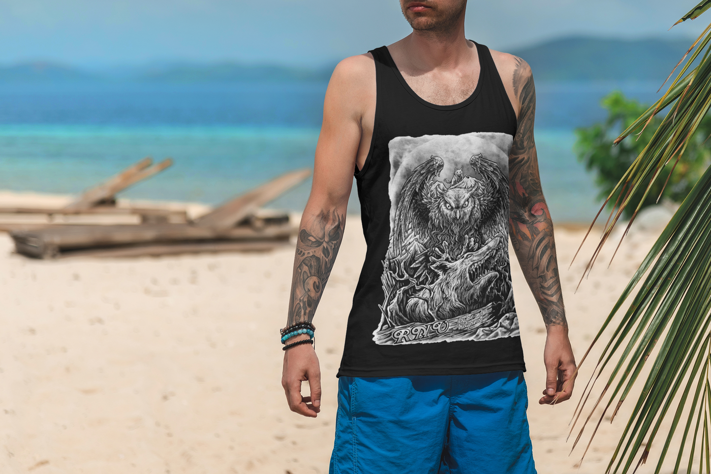 TANKTOP WOLFOWL MEN BLACK