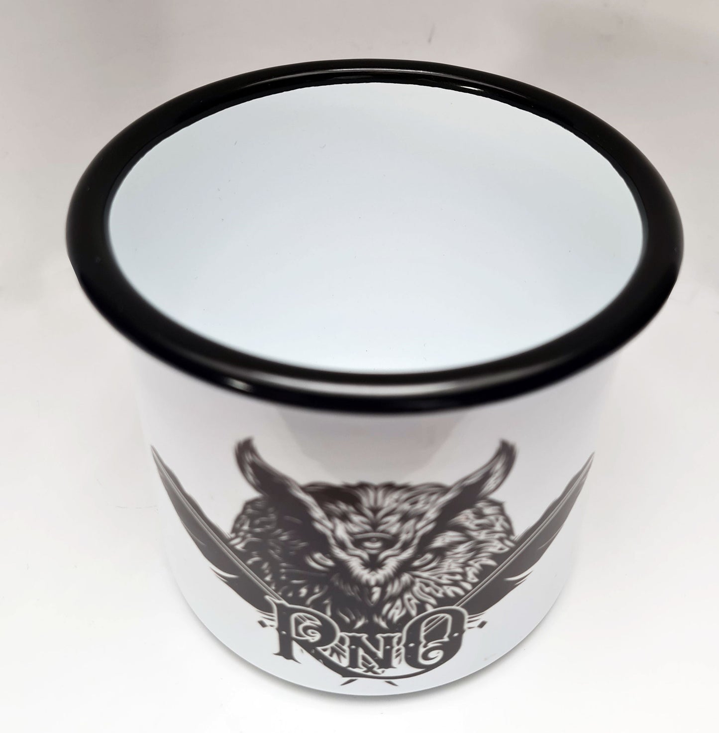 RNO TASSE FEATHER EMAILLE WHITE 500ml