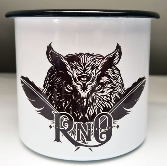 RNO TASSE FEATHER EMAILLE WHITE 500ml