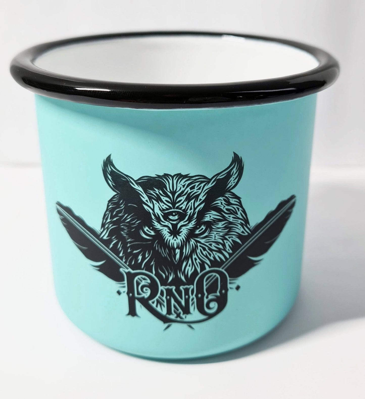 RNO TASSE FEATHER EMAILLE MINZGRUEN 360ml