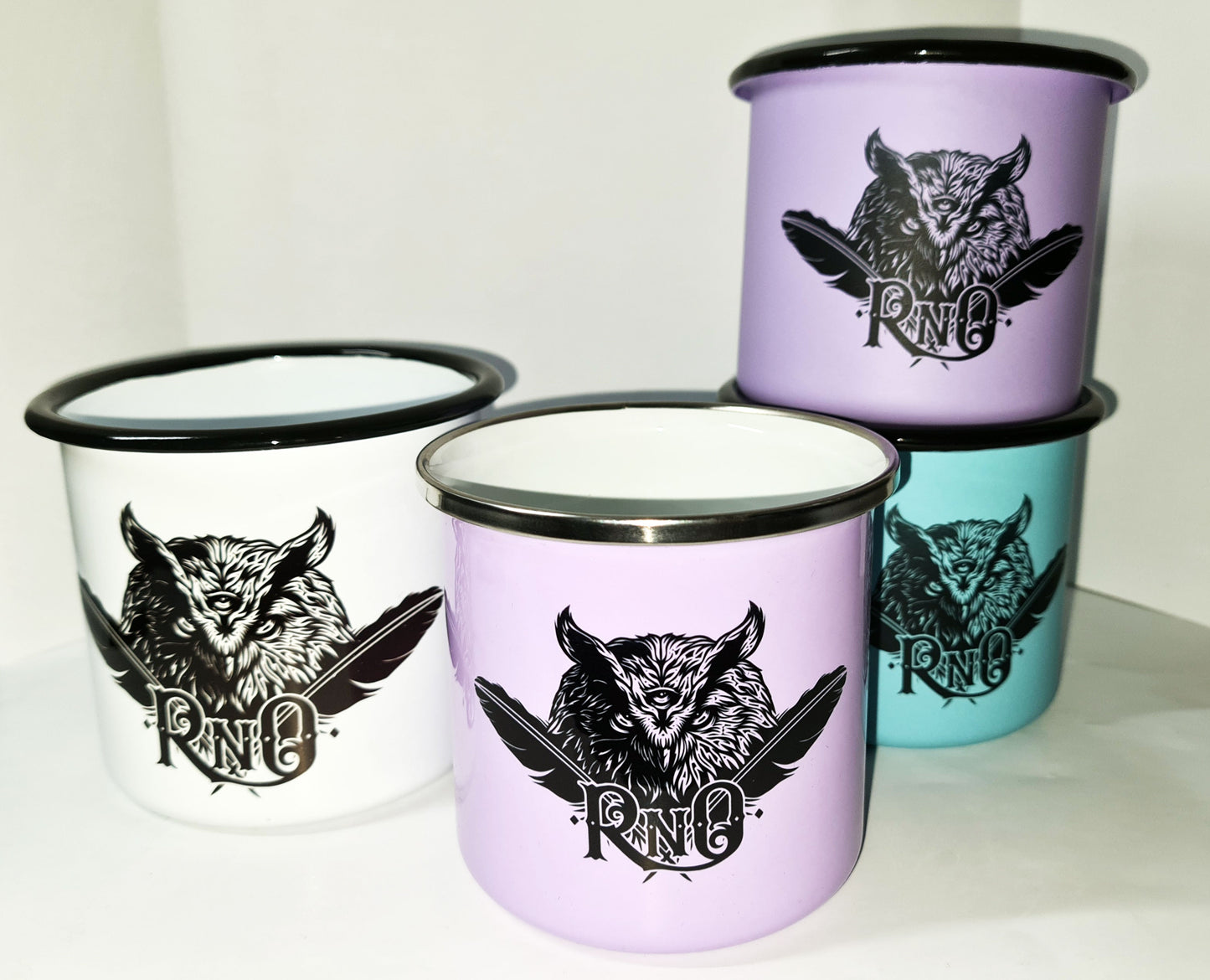 RNO TASSE FEATHER EMAILLE VIOLETT 360ml