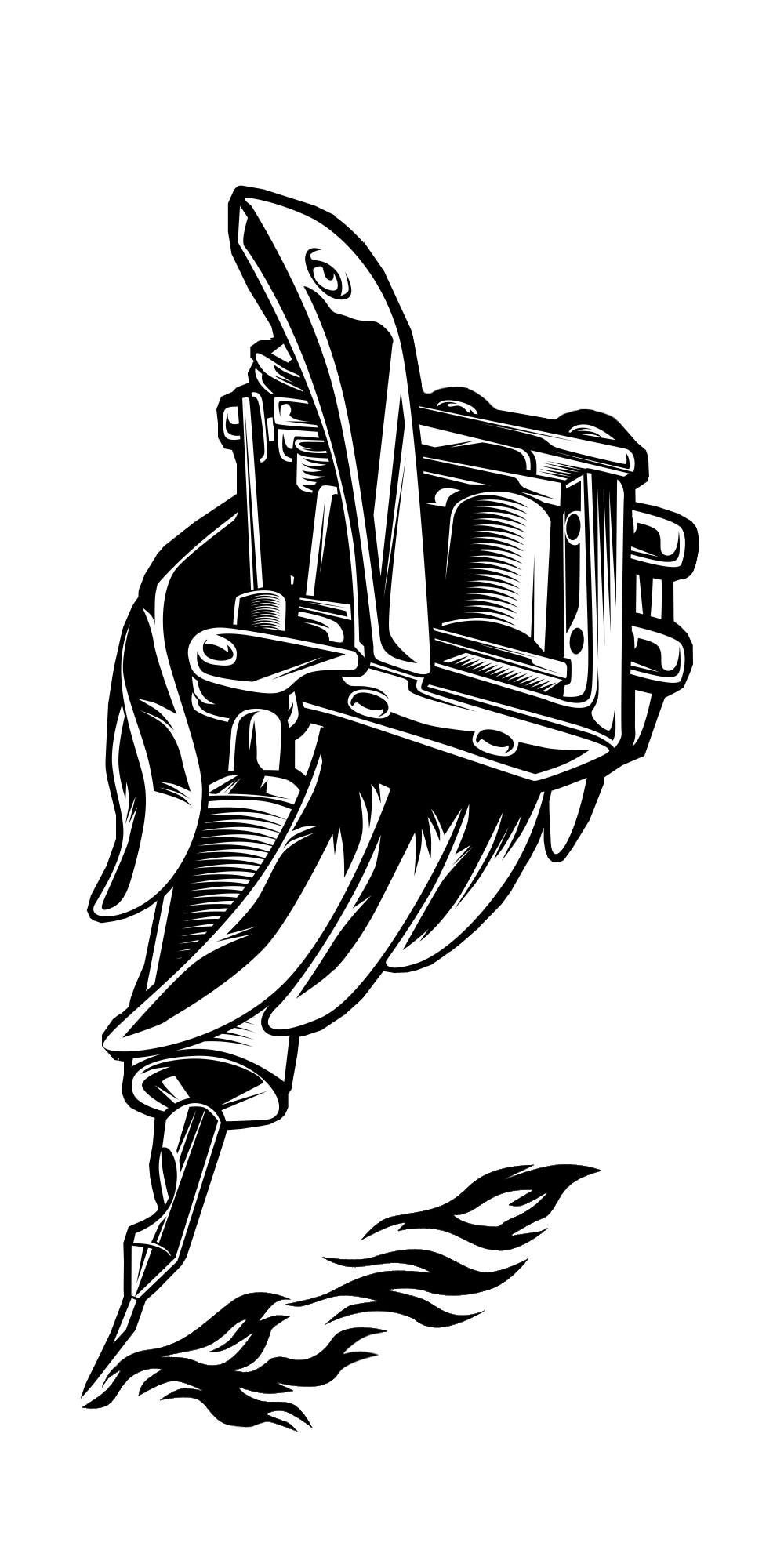 T-SHIRT POCKET TATTOOOWL UNI BLACK