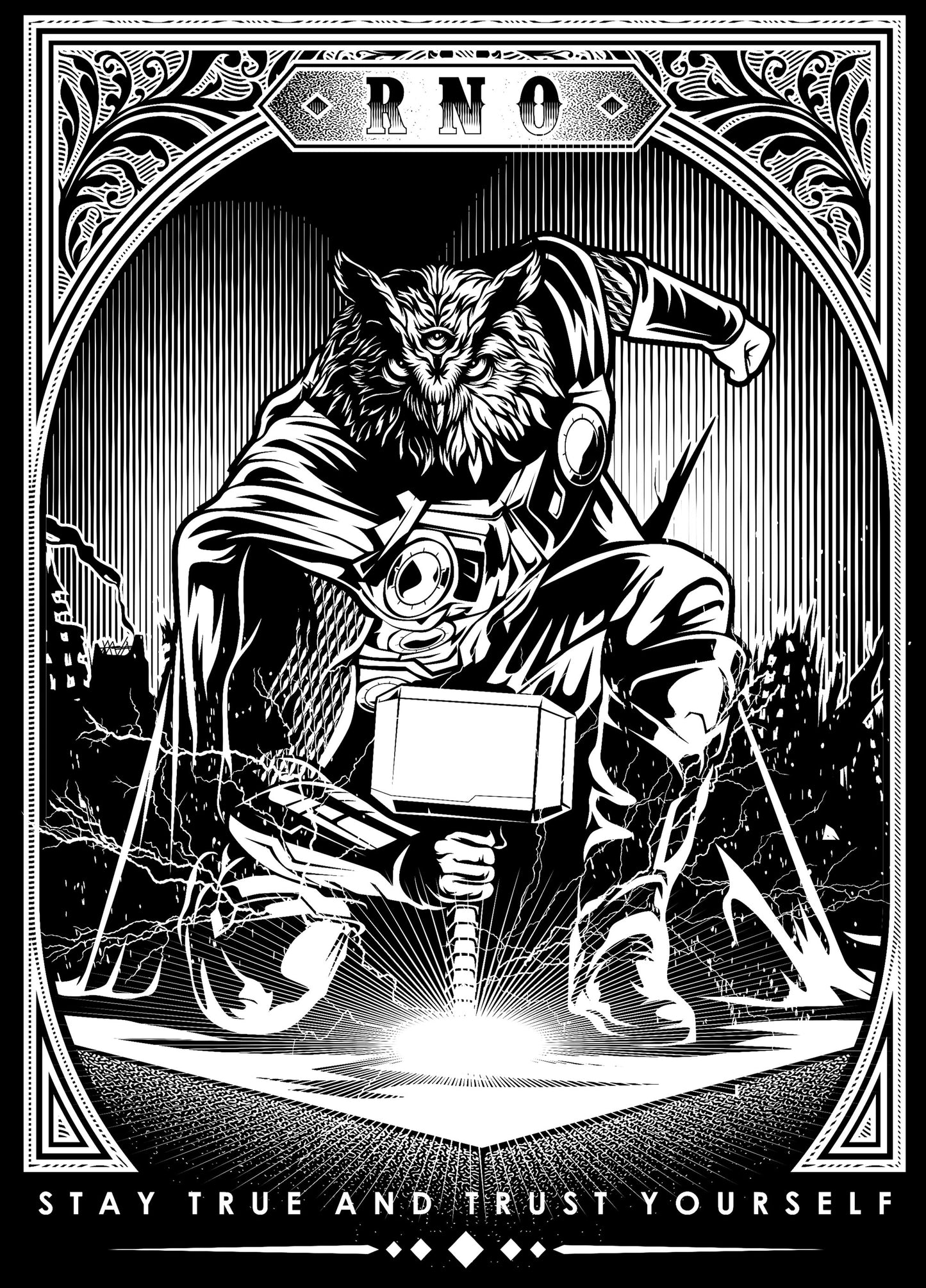 T-SHIRT THOWL LADIES BLACK