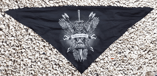BANDANA TUCH BLACK UNI