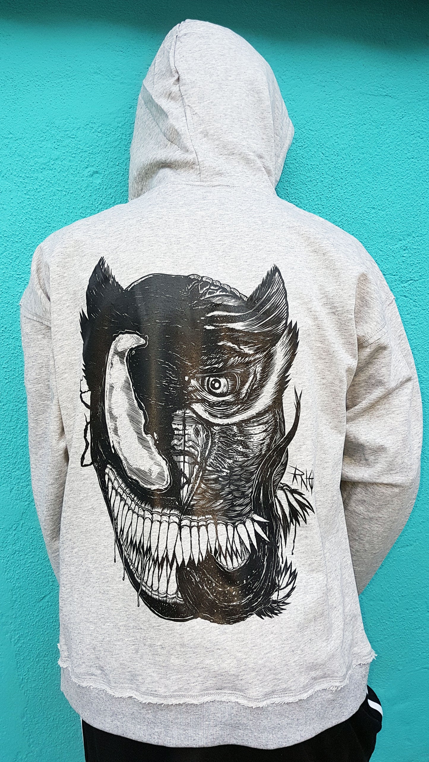 HOODIE VENOWL GREY UNI