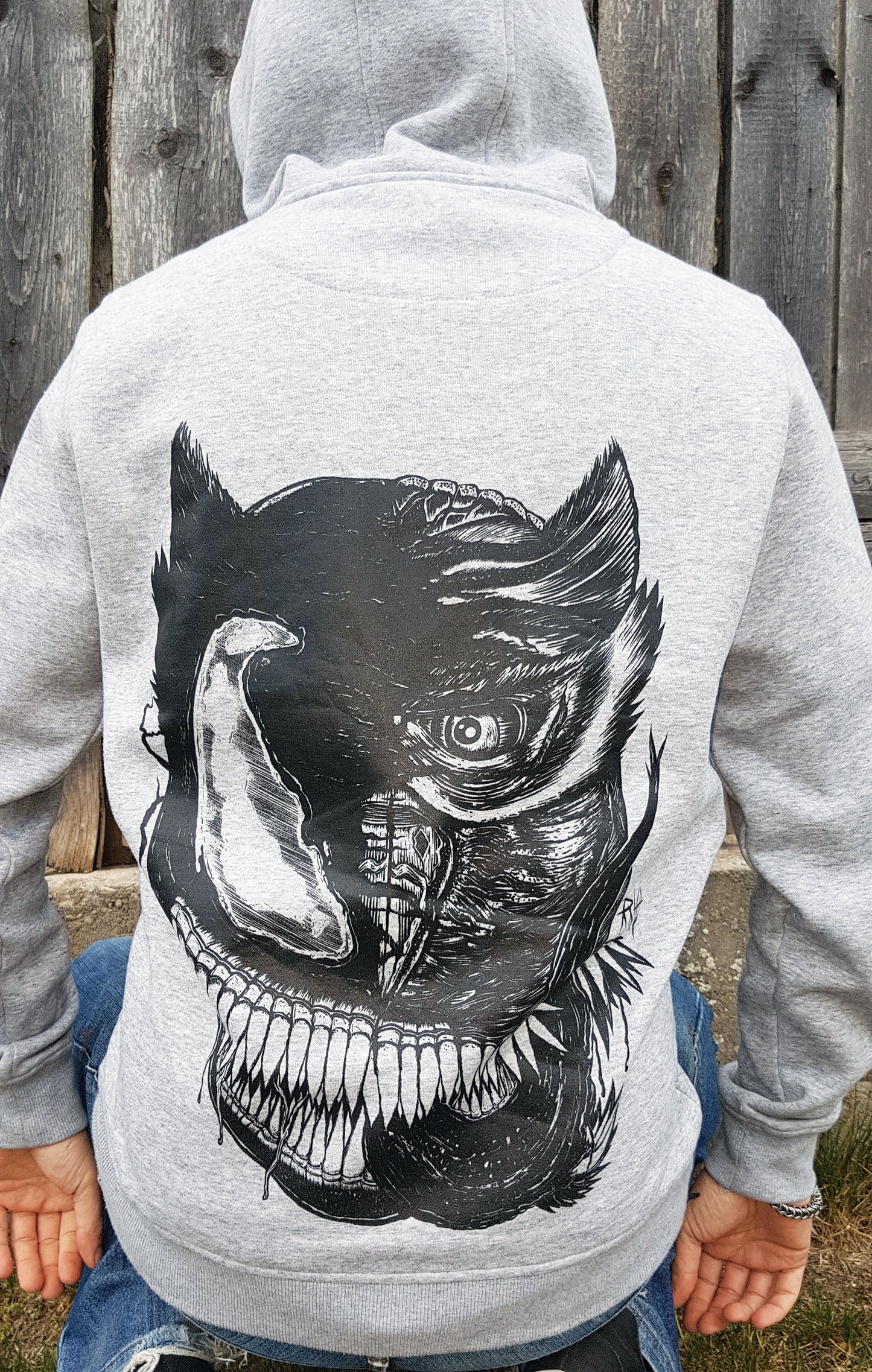 HOODIE VENOWL GREY UNI