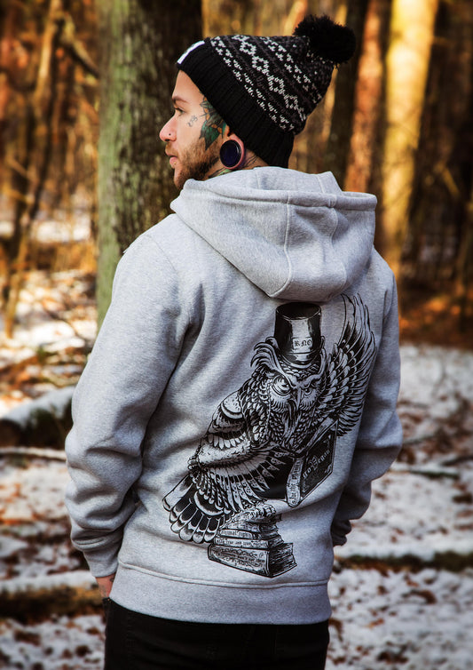 ZIPPER ANIMALLOVERS GREY UNI