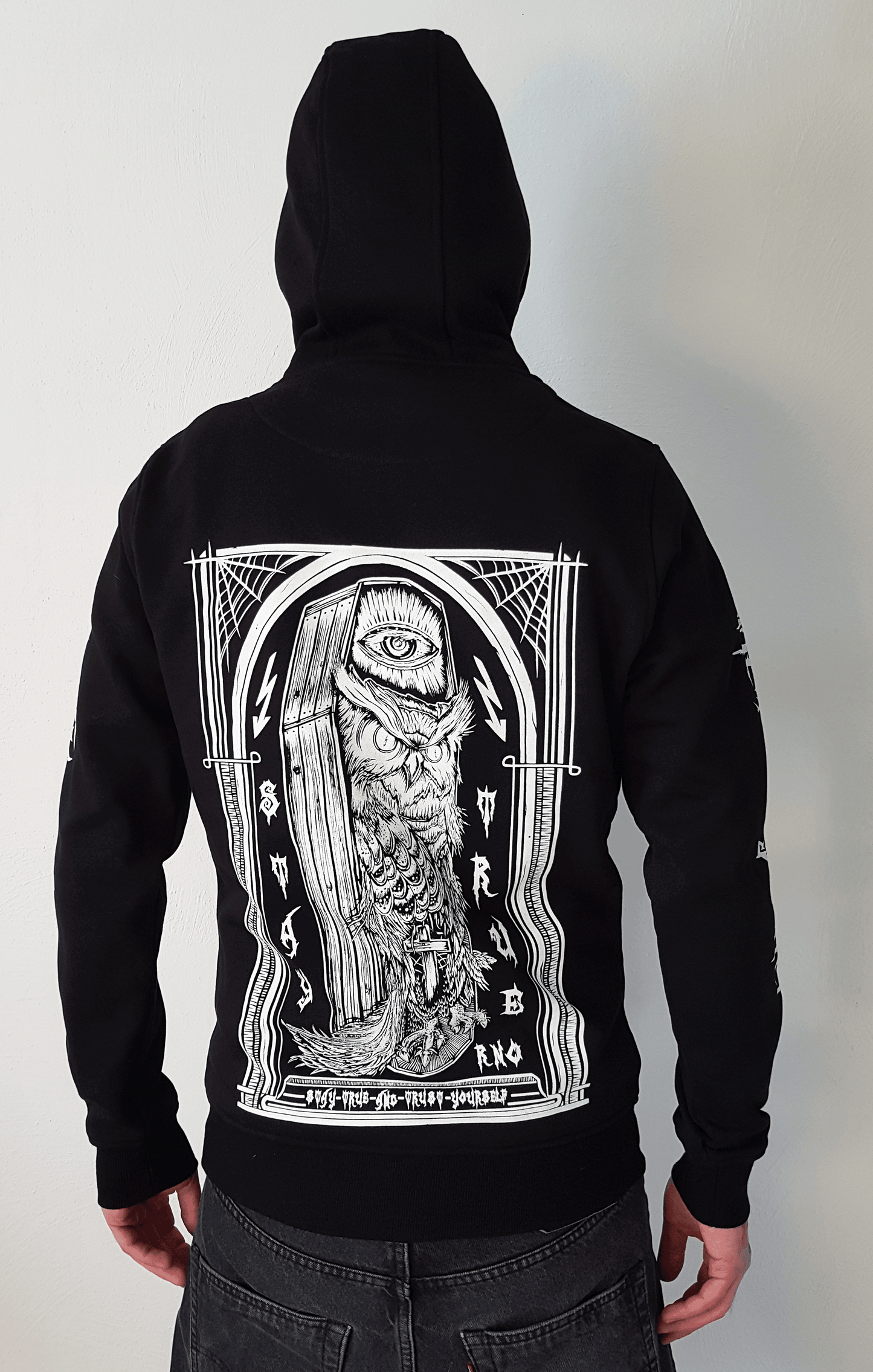 ZIPPER COWLFFIN BLACK UNI