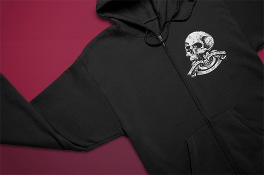 ZIPPER CROWL BLACK UNISEX