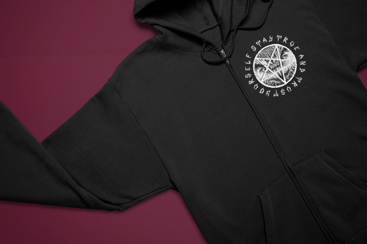 ZIPPER D-OWL BLACK UNI