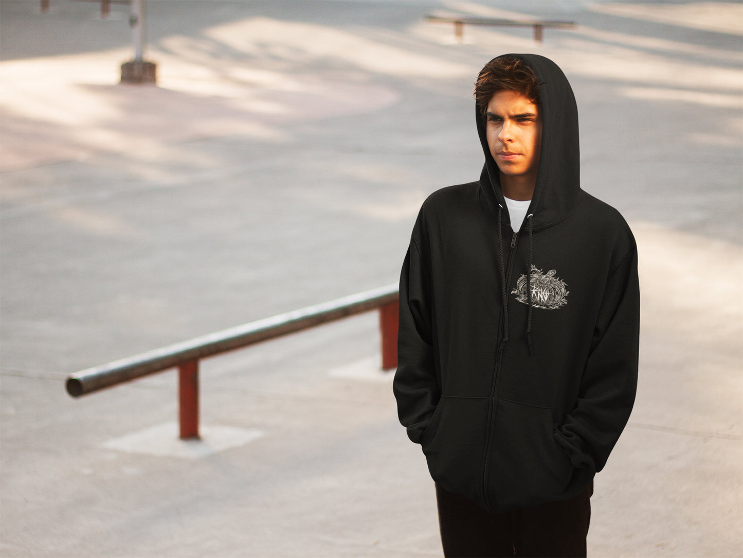 ZIPPER DEMOWLGORGON BLACK UNI