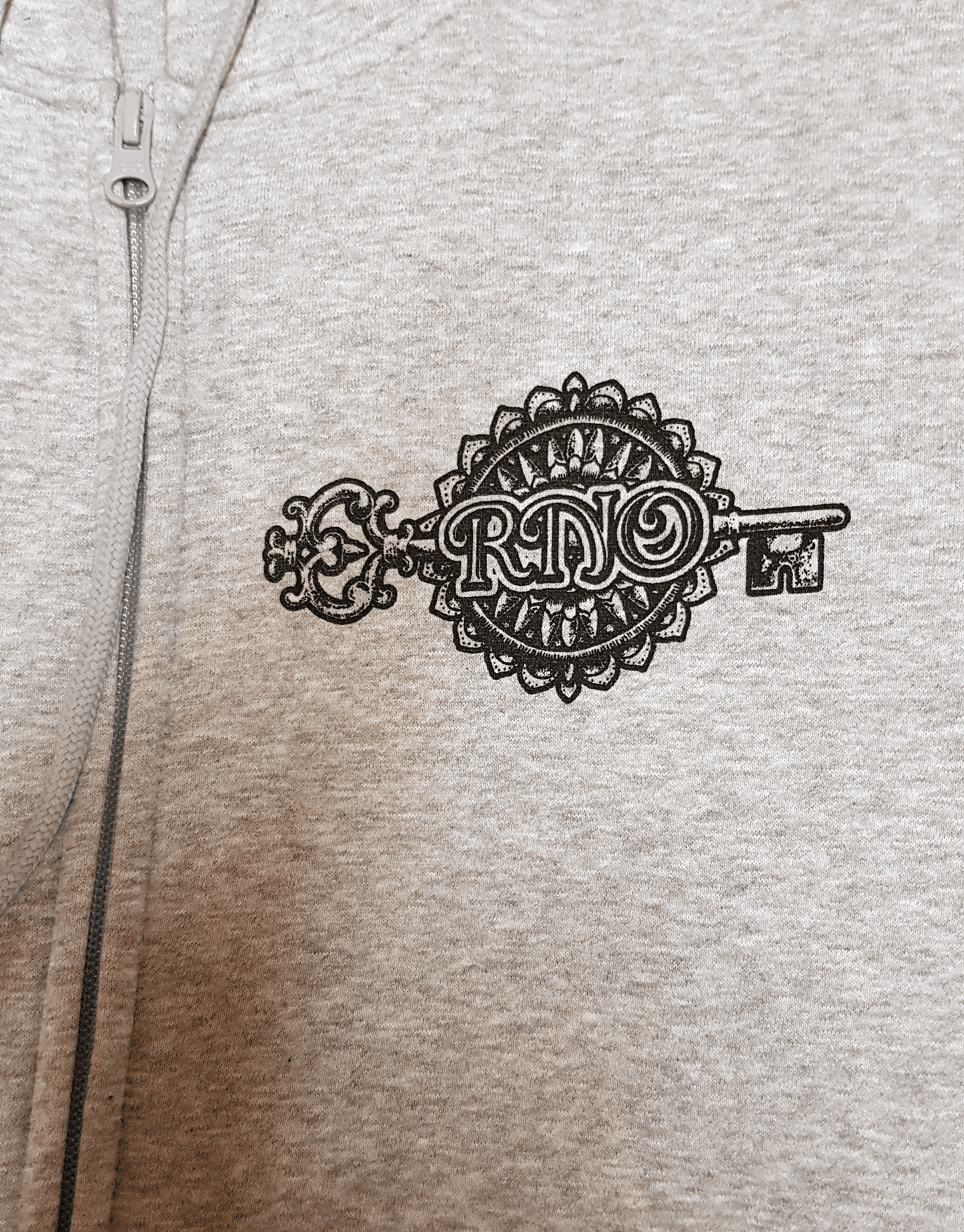 ZIPPER FLOWLER OF LIFE GREY UNI