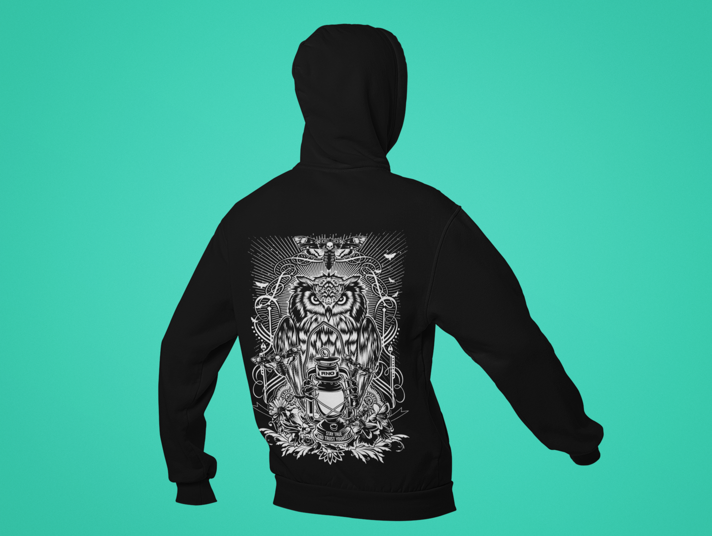 ZIPPER LANTERN BLACK UNI