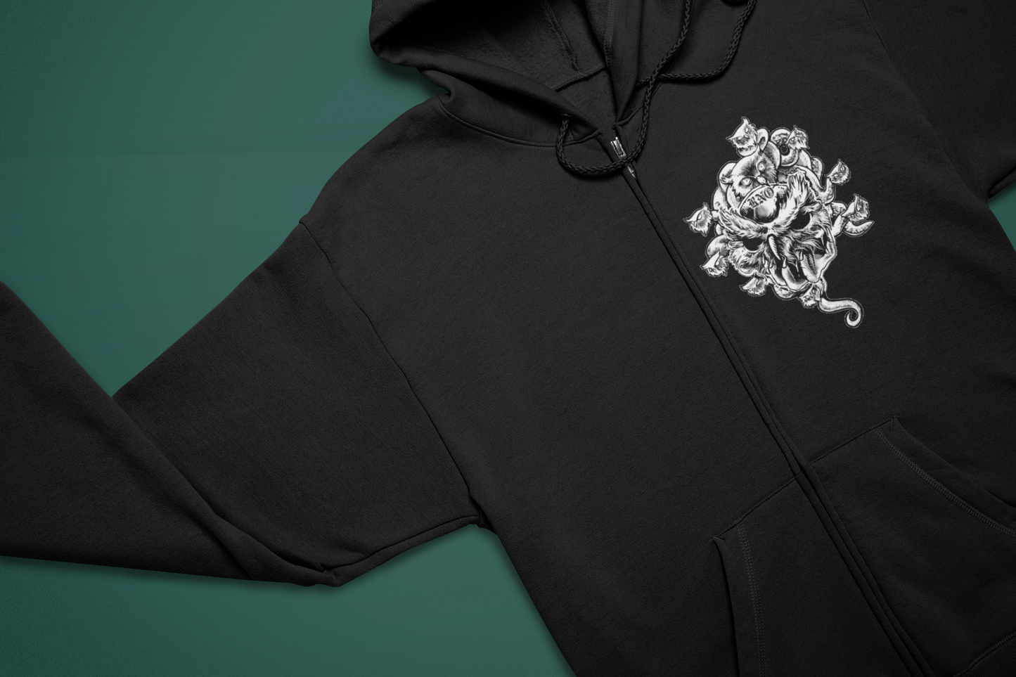 ZIPPER MEDOWLSA BLACK UNI