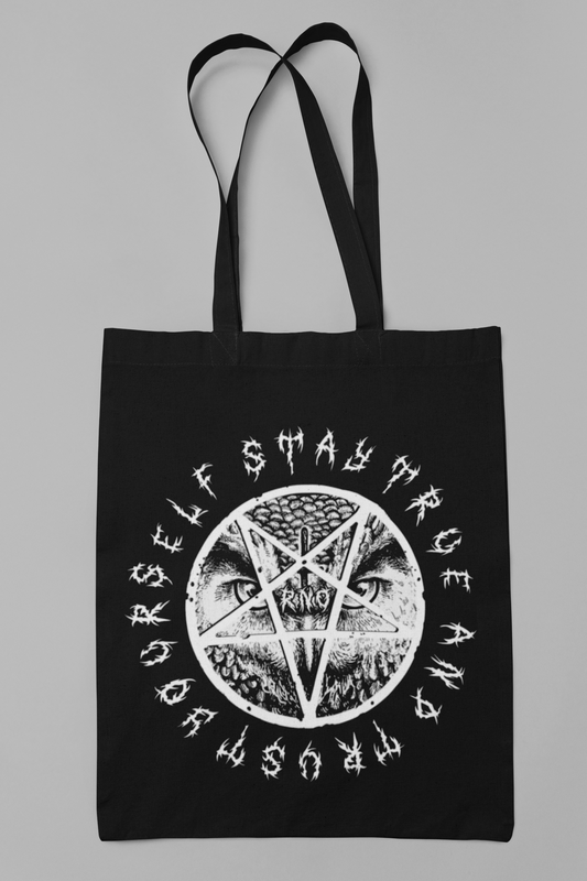 STOFFBEUTEL BAG D-OWL PENTA BLACK