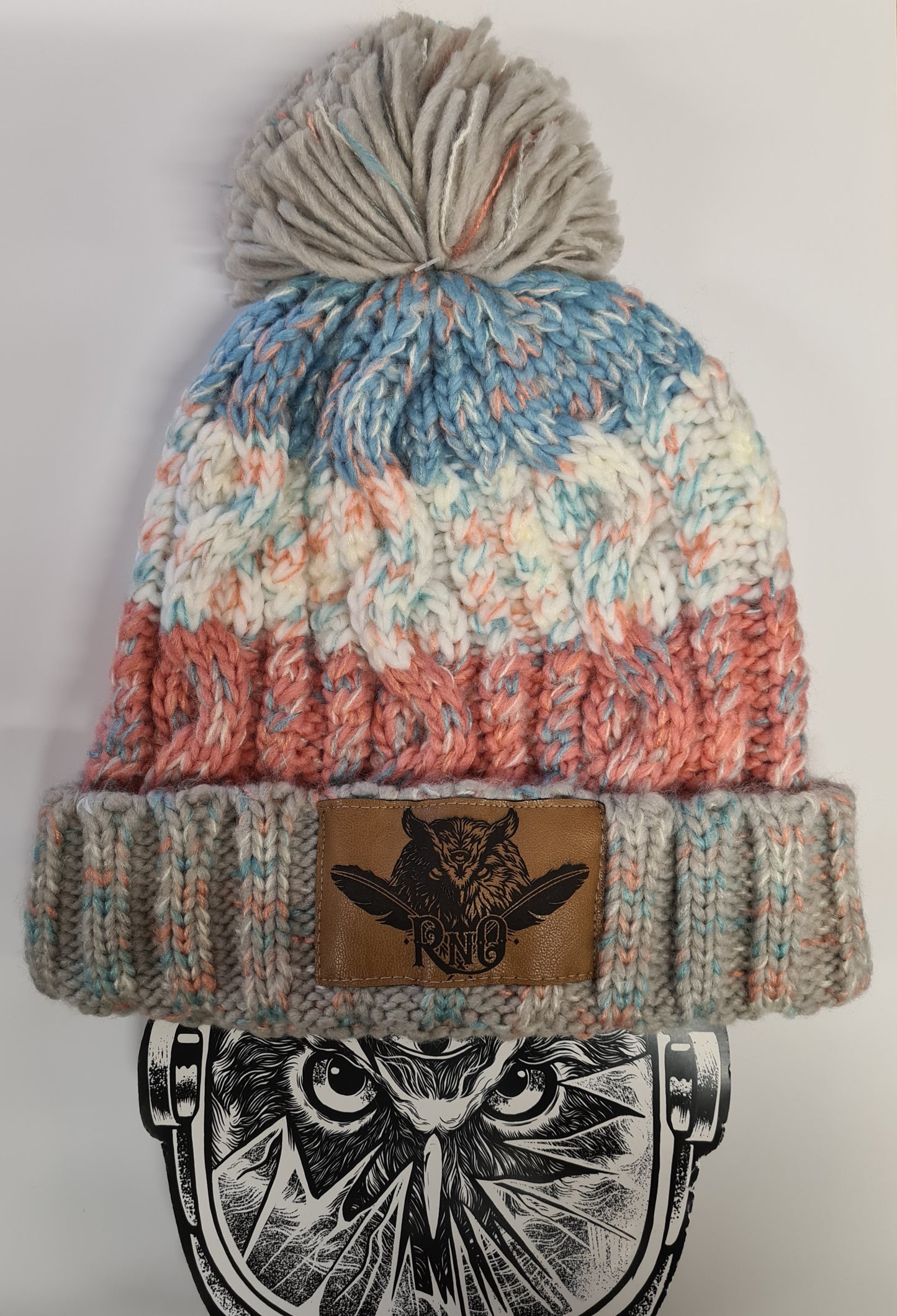 BEANIE POM POM BOMMEL FEATHER VEGANLEATHER MILKSHAKE MIX
