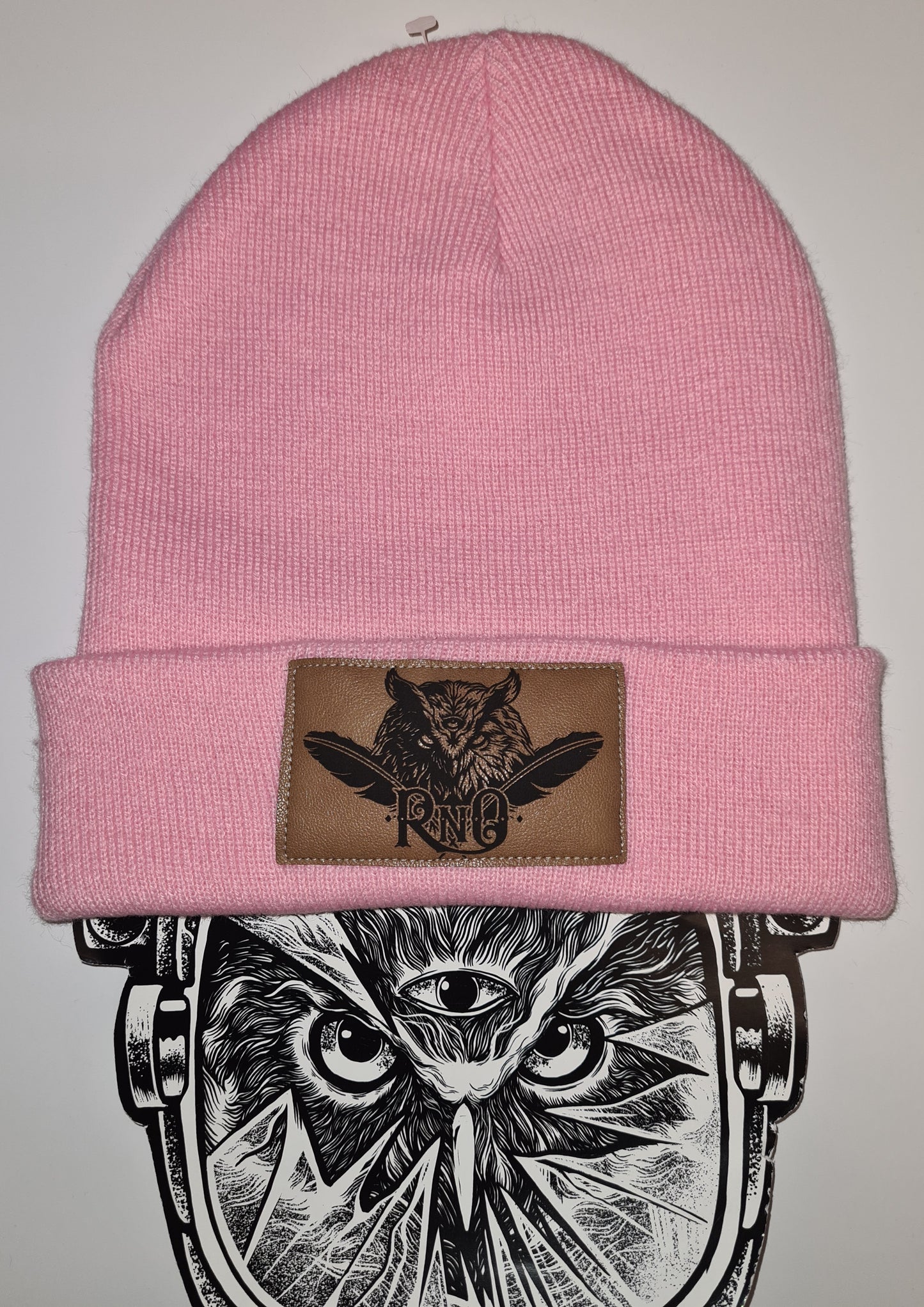 BEANIE FEATHER VEGANLEATHER DESIGN VERSCH. FARBEN