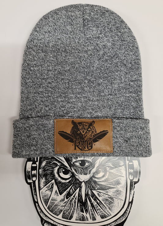 BEANIE FEATHER VEGAN HEATHER GREY