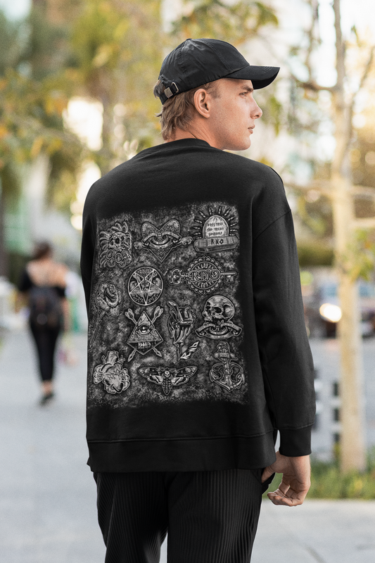 CREWNECK FLASH BLACK UNI