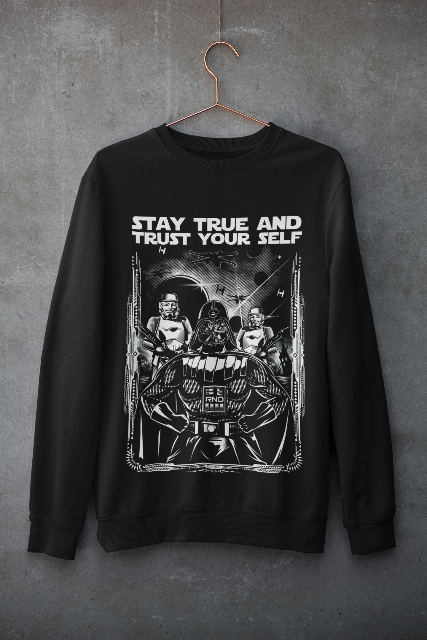 CREWNECK OWLVADER BLACK UNI