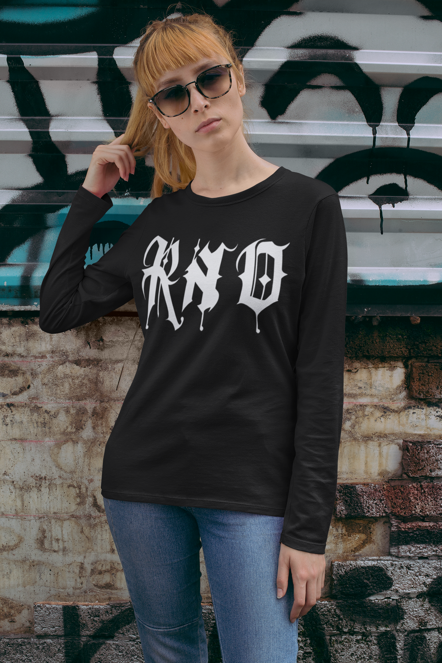 CREWNECK RNO FONT NEW STYLE BLACK UNI