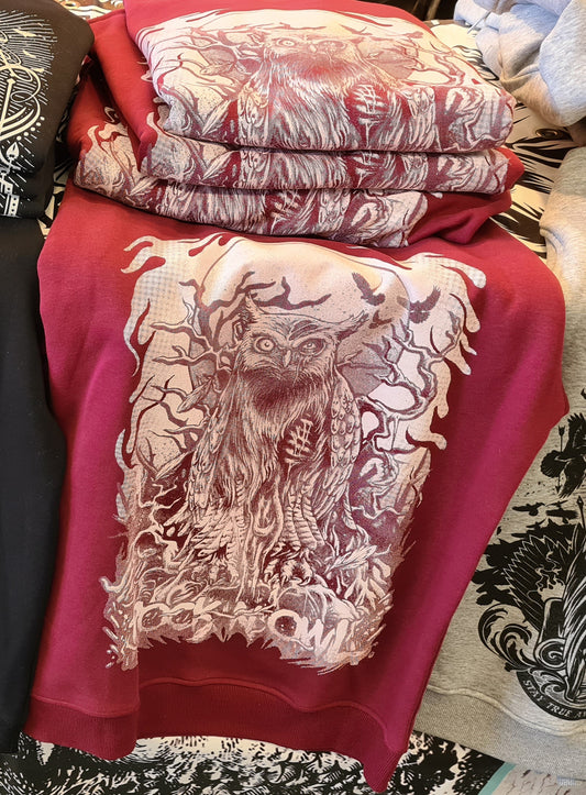 CREWNECK ZOMBIE BURGUNDY UNI