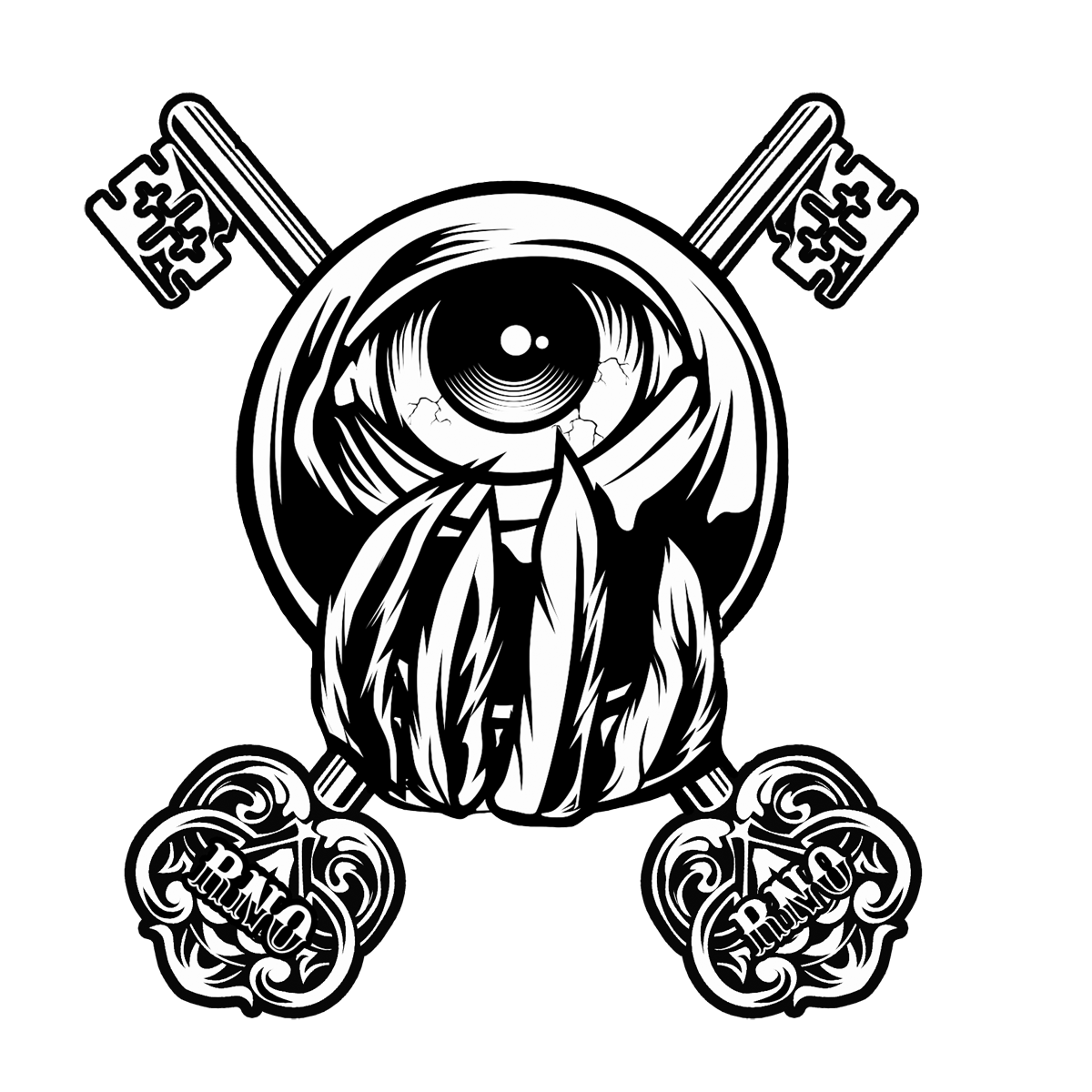 T-SHIRT POCKET OWLS OF LIBERTY UNI BLACK