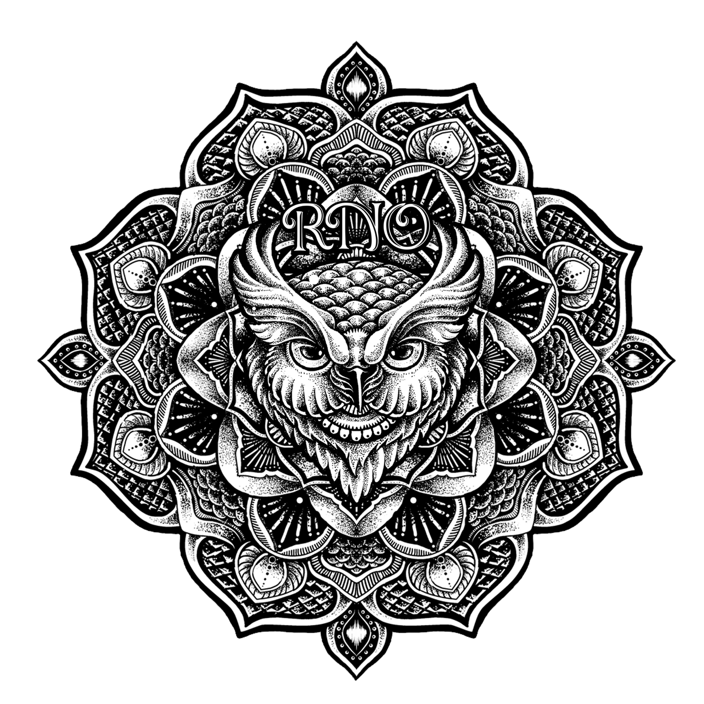 TANKSHIRT LONG G-OWL LADY BLACK