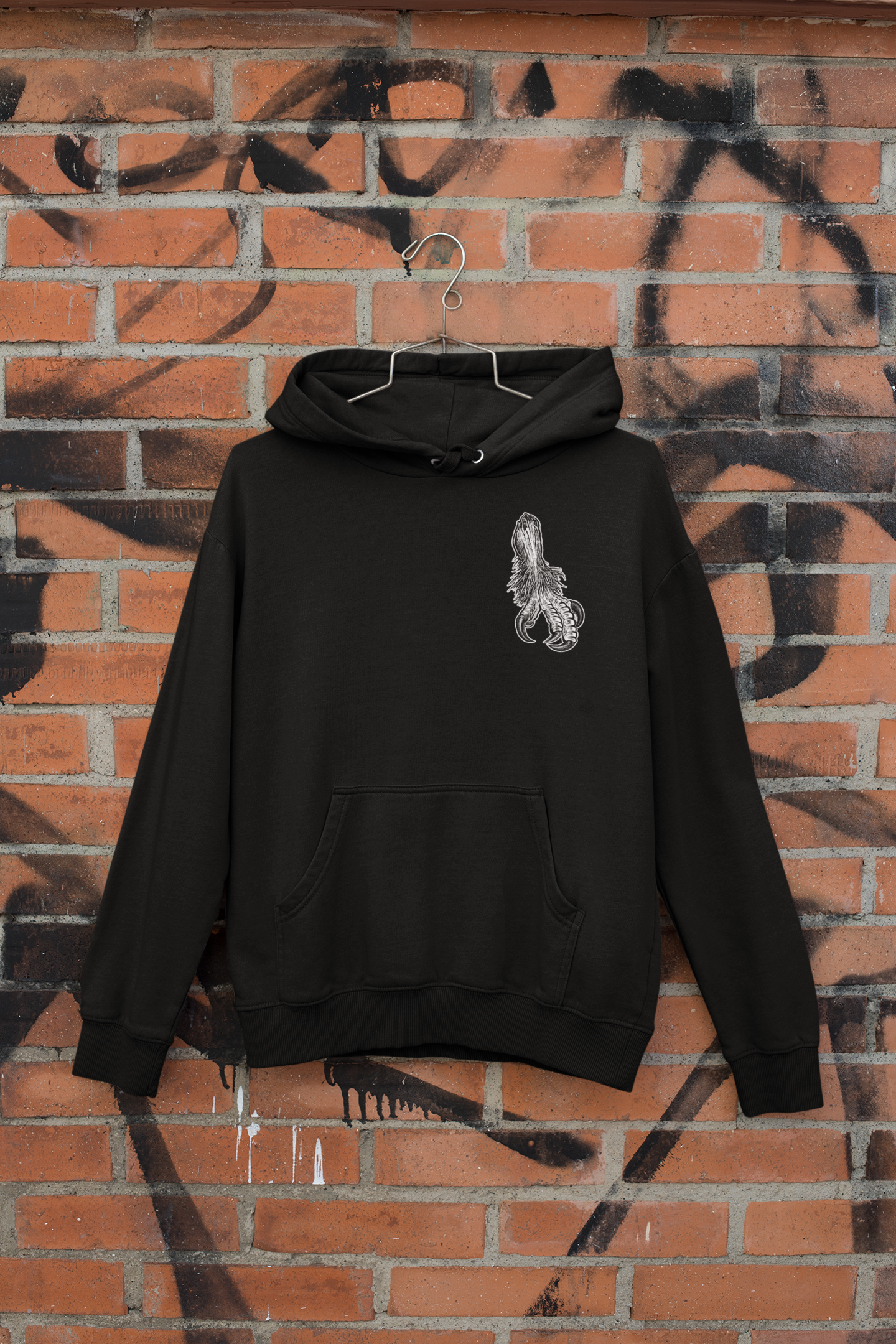 HOODIE BIG OWL BLACK UNI