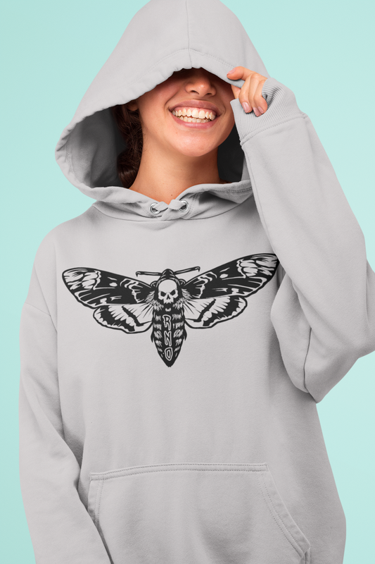 HOODIE MOTH ASPHALT GREY UNI