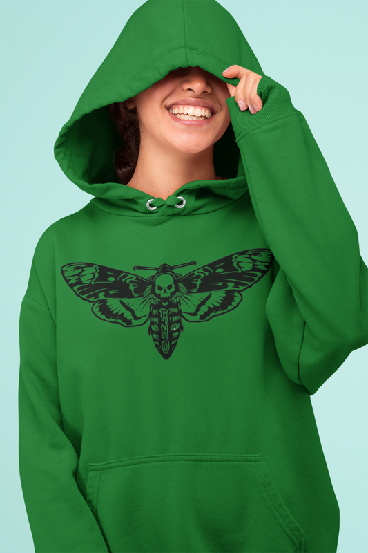 HOODIE MOTH FOREST GREEN UNI