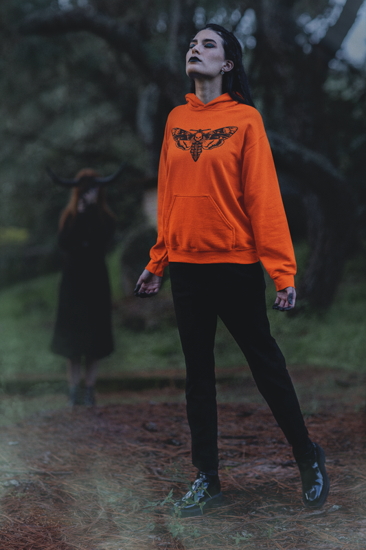 HOODIE MOTH PARADISE ORANGE UNI