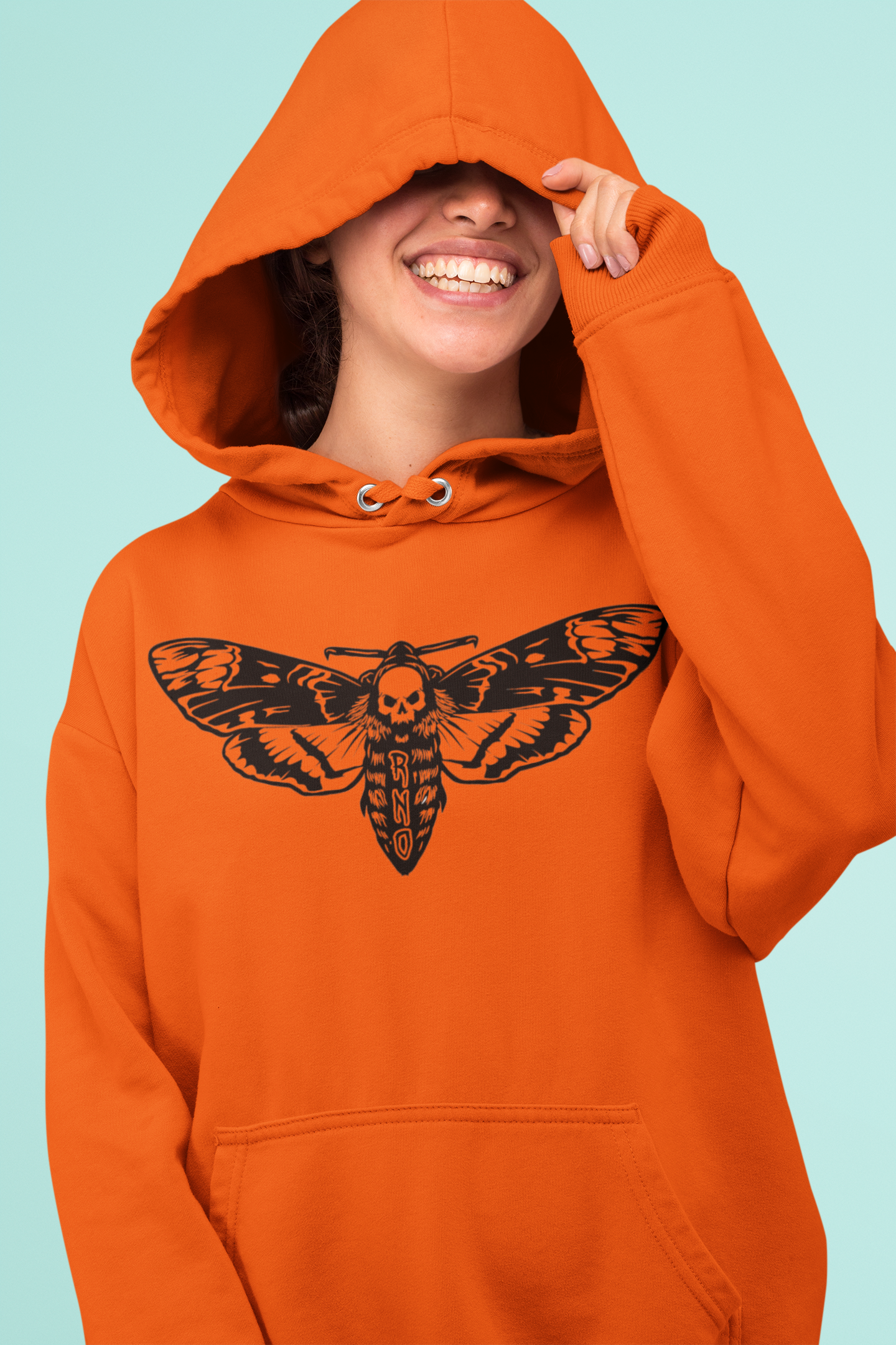 HOODIE MOTH PARADISE ORANGE UNI