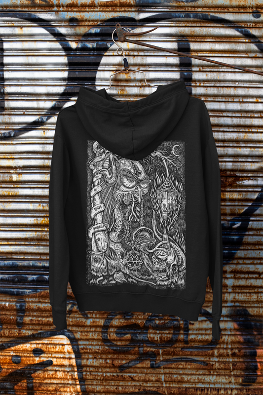 HOODIE S-OWL BLACK UNI