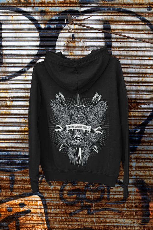 HOODIE SWORDOWL BLACK UNI