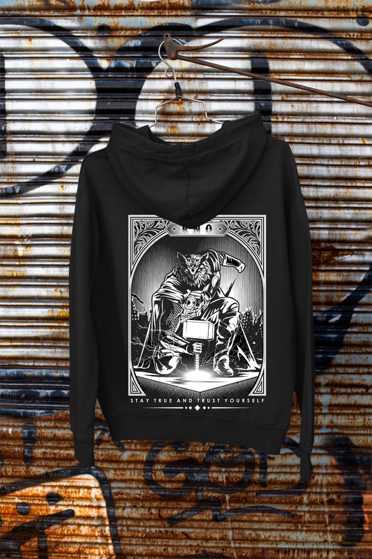 ZIPPER THOWL BLACK UNI