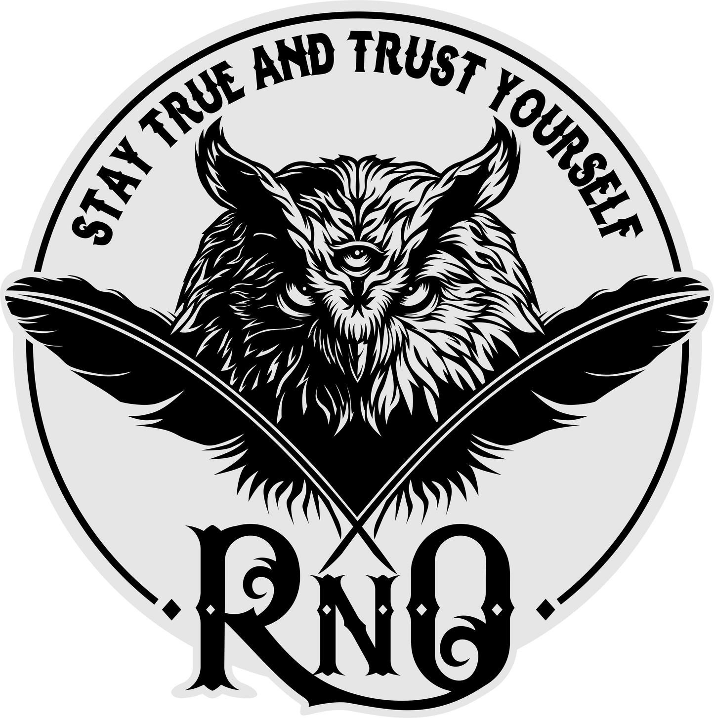 T-SHIRT FEATHERLOGO MEN BLACK