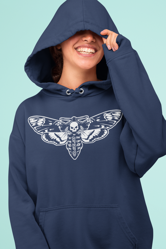 HOODIE MOTH LIGHT NAVY UNI
