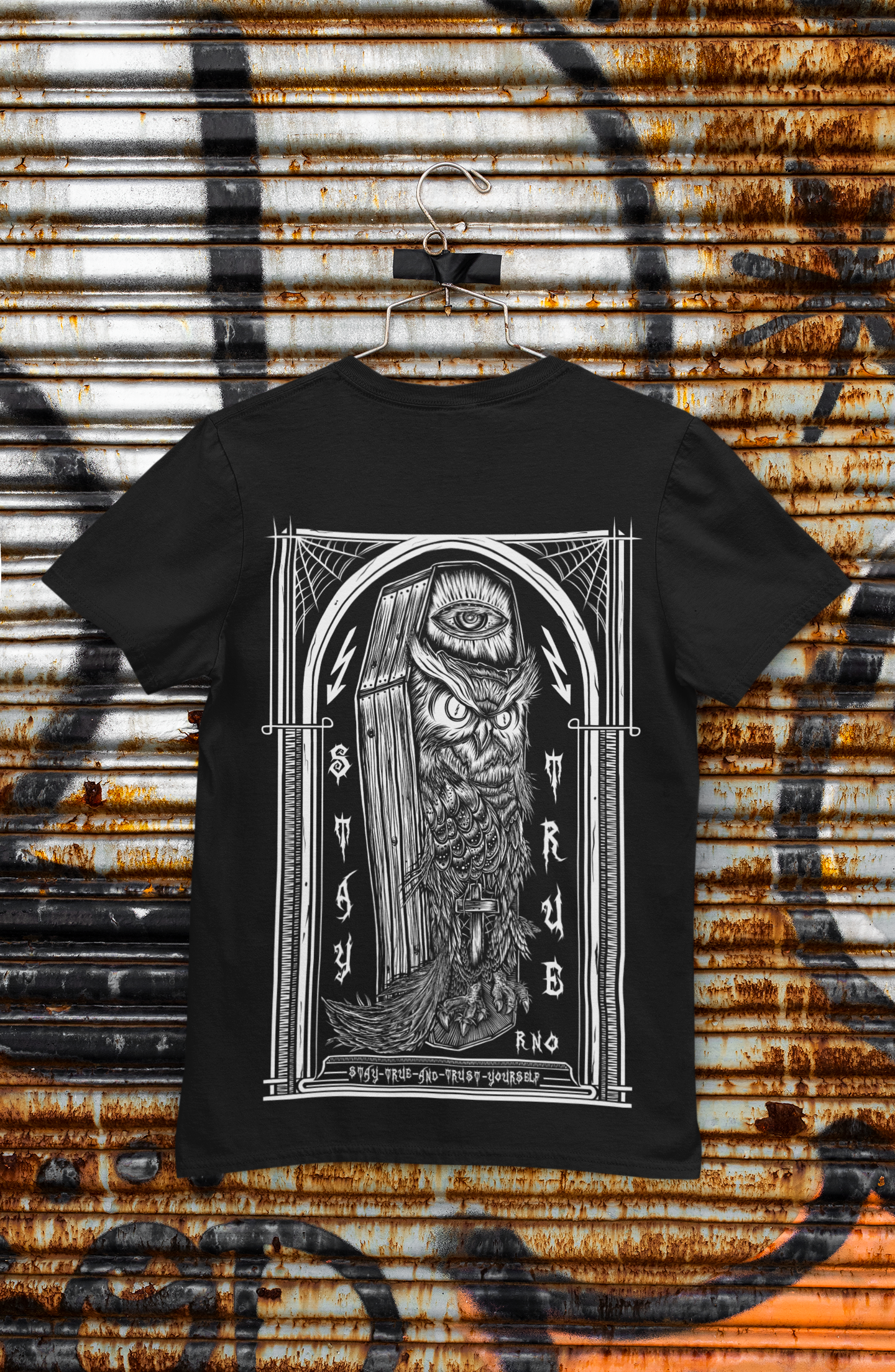 T-SHIRT POCKET COWLFFIN UNI BLACK