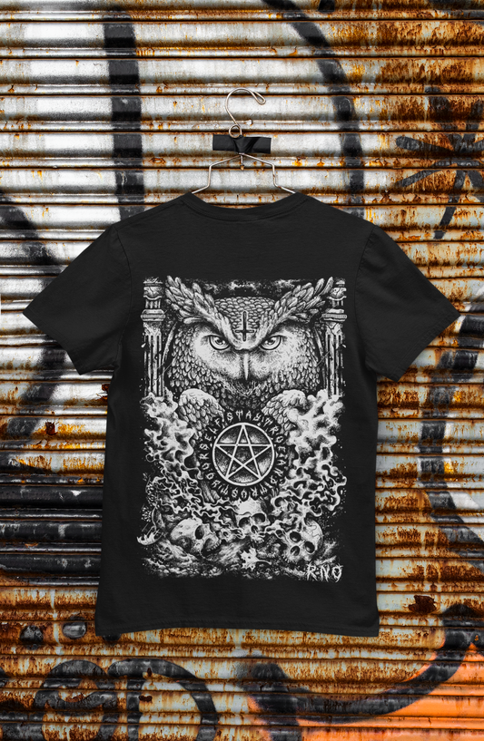 T-SHIRT POCKET D-OWL UNI BLACK